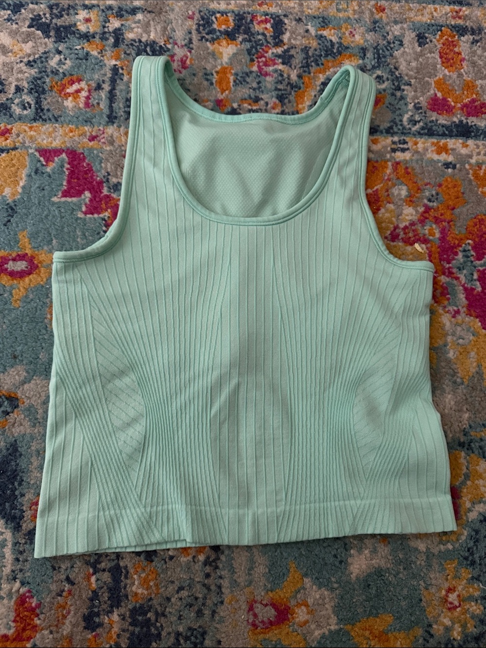 lululemon athletica Mint Green Ribbed Tank